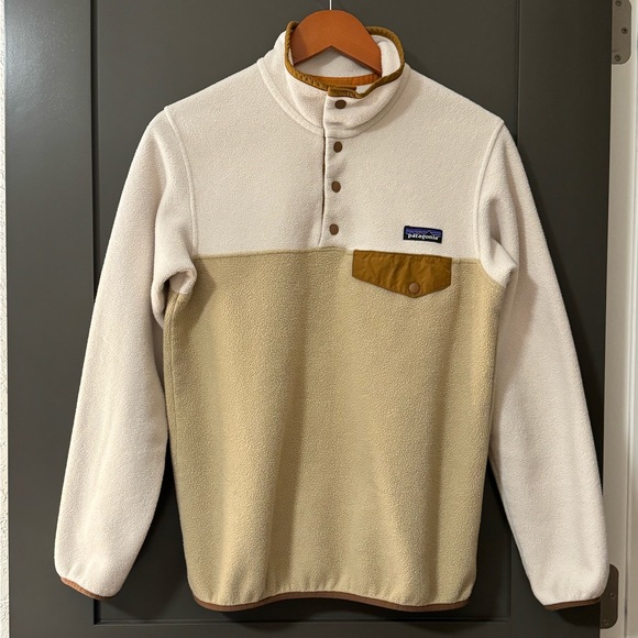 Patagonia Synchilla Snap-T Pullover - Cream/Tan, XS - Picture 1 of 8
